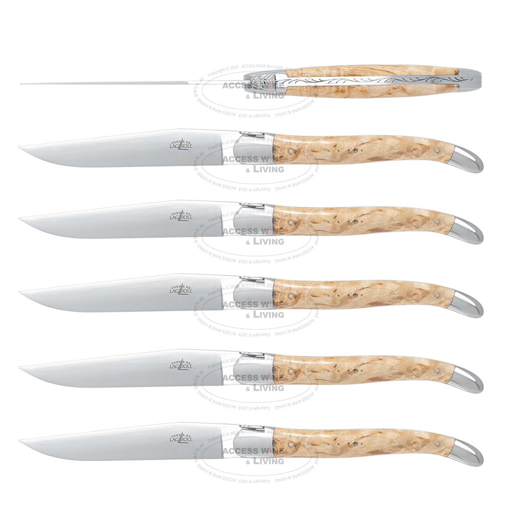 FORGE DE LAGUIOLE | 樺木握柄24件精裝木禮盒組 (亮/霧面)