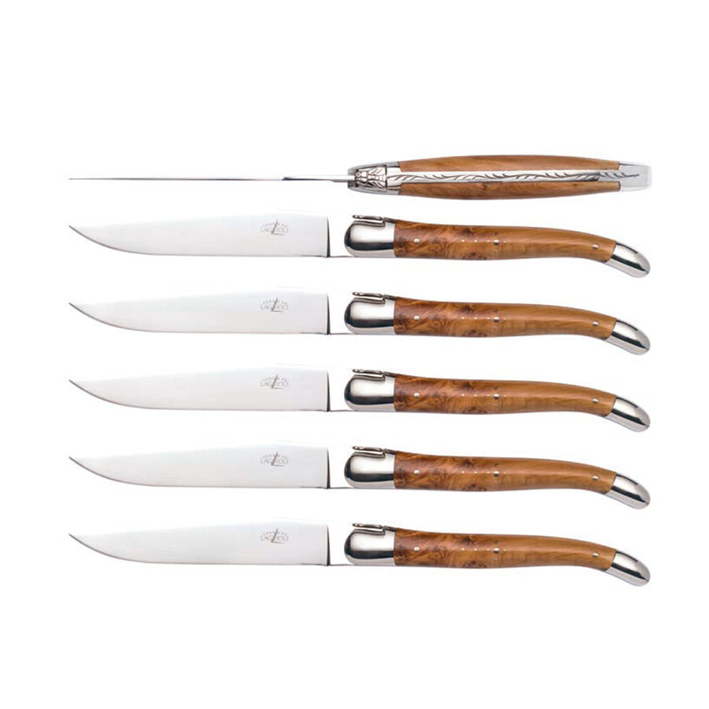 FORGE DE LAGUIOLE | 杜松木握柄24件精裝木禮盒組 (亮/霧面)