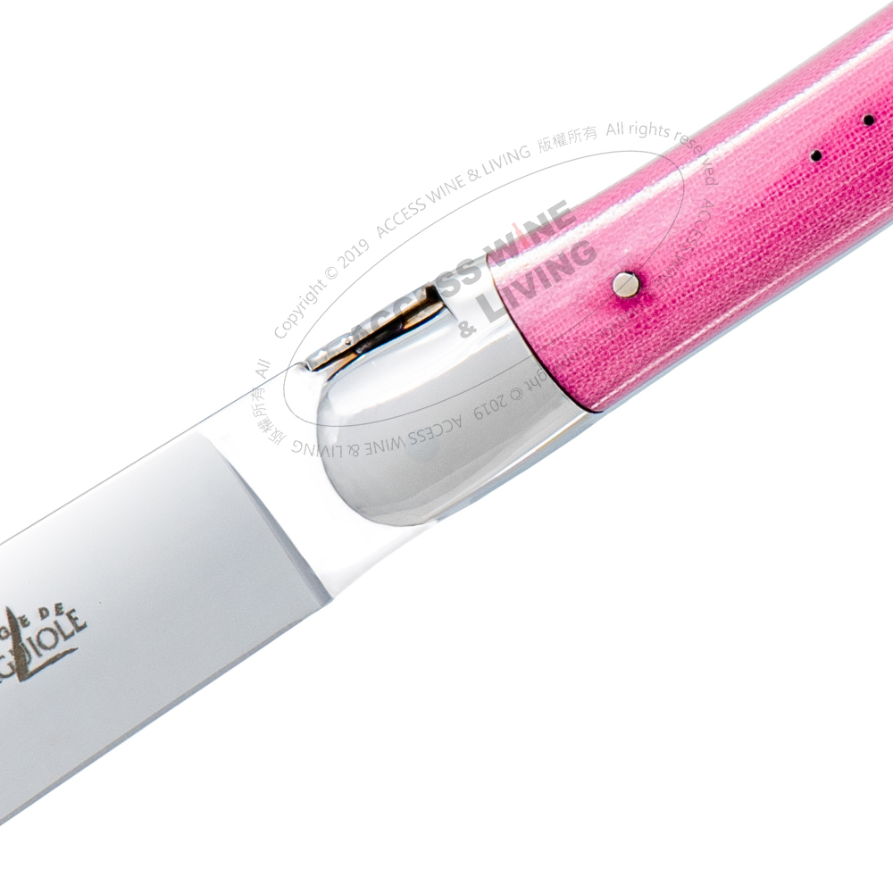 FORGE DE LAGUIOLE | 粉色耐力纖維握柄2件餐禮刀盒組 [ 適用洗碗機材質 ]