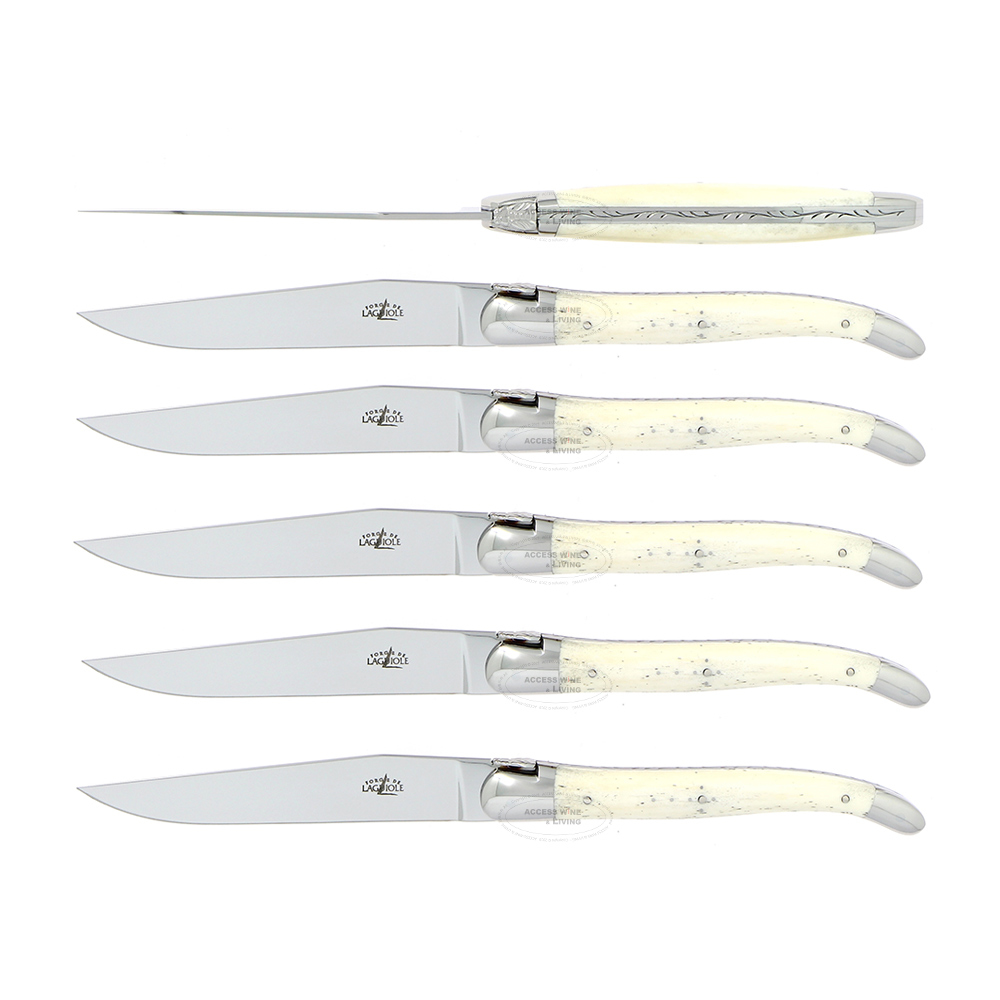 FORGE DE LAGUIOLE | 牛骨握柄餐具24件精裝木禮盒組 (亮面)