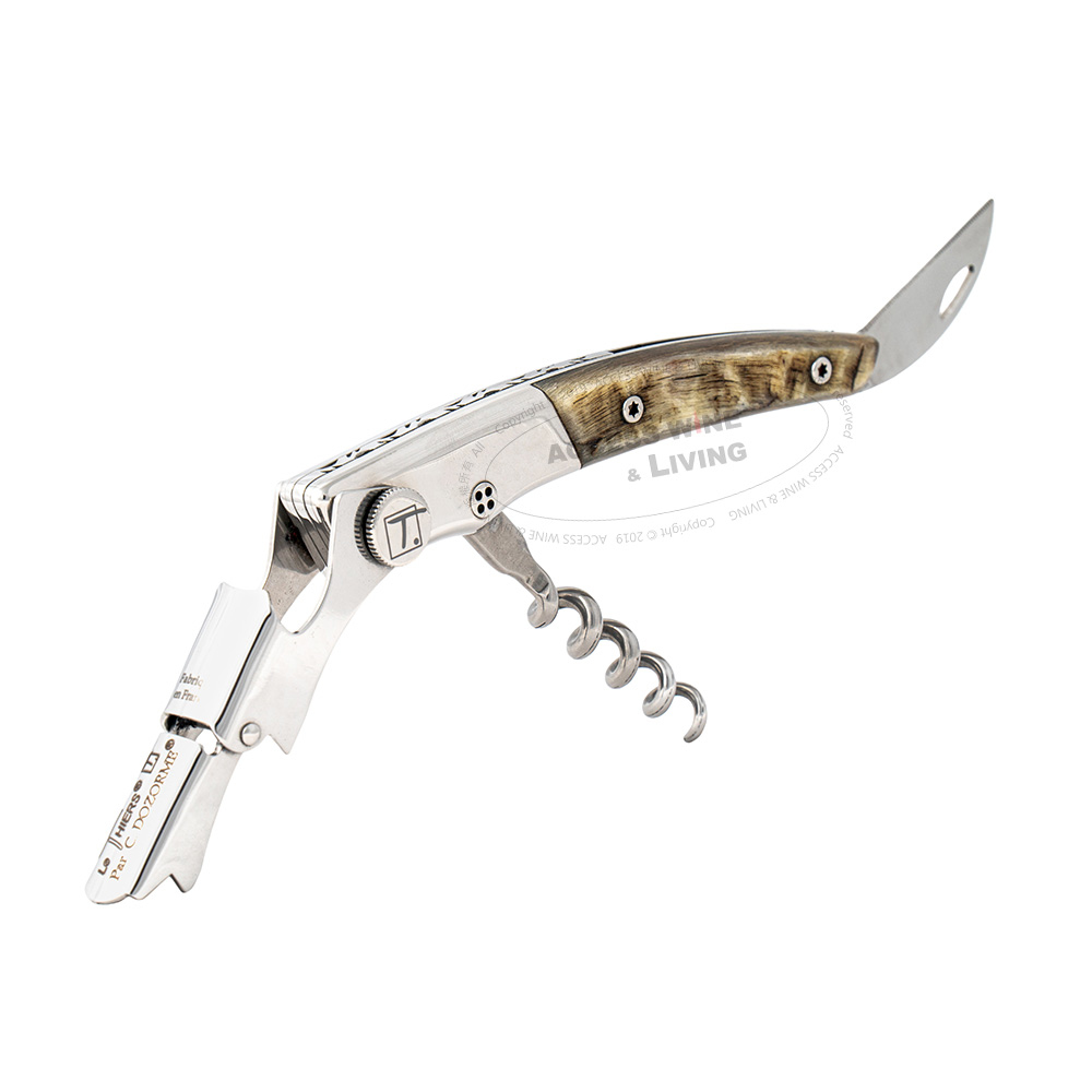 DOZORME | Thiers 二段式手工侍酒刀 | 山羊角