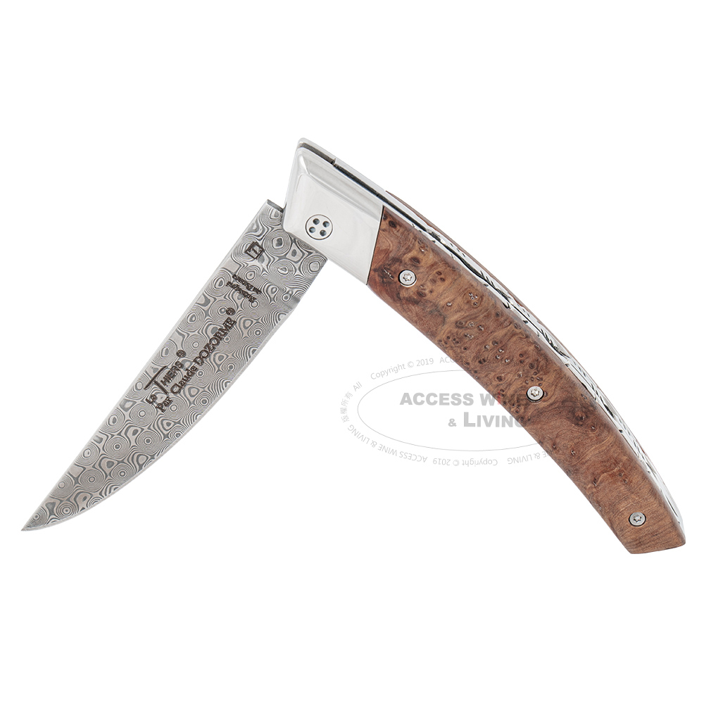 DOZORME | Thiers RLT 大馬士鋼折刀 | 南柏木-含精裝木盒