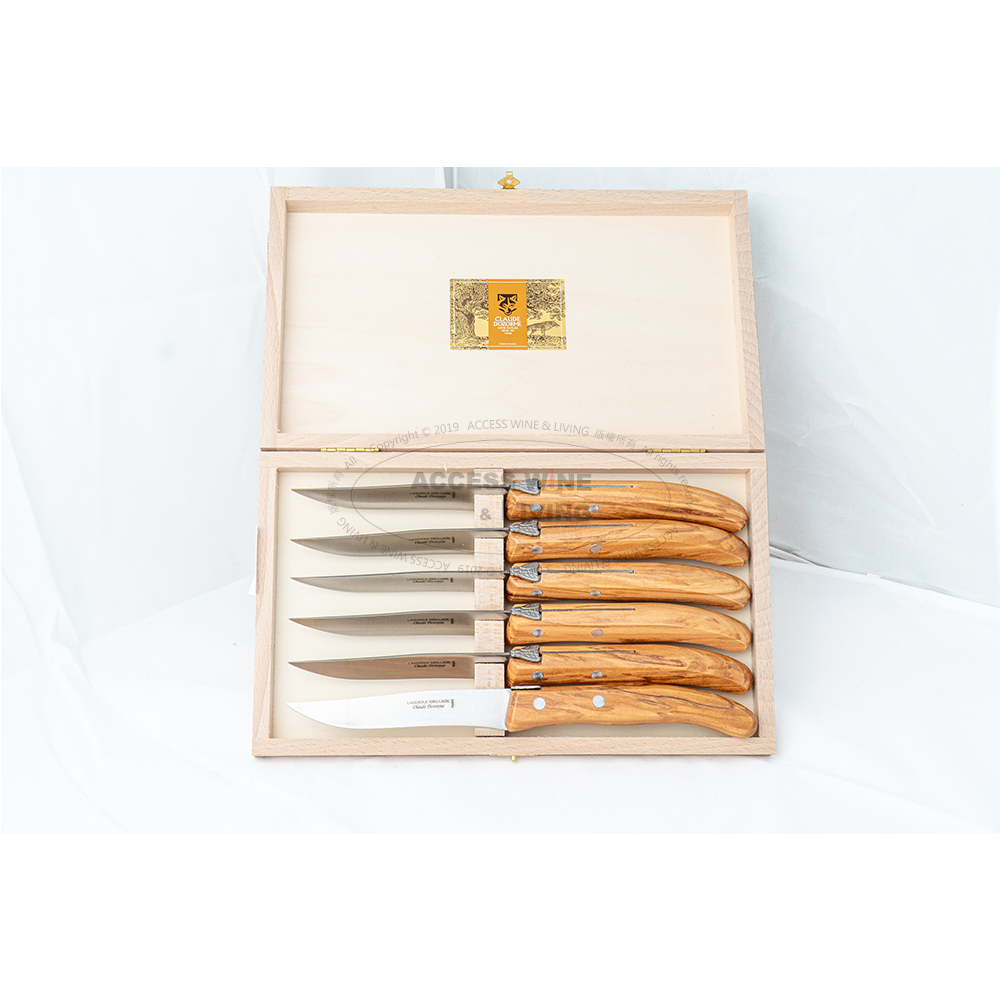 DOZORME | Grill 系列 | 橄欖木牛排刀6隻組