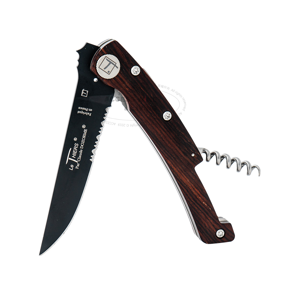 DOZORME | Thiers 折刀開瓶器 | 玫瑰檀木黑刀