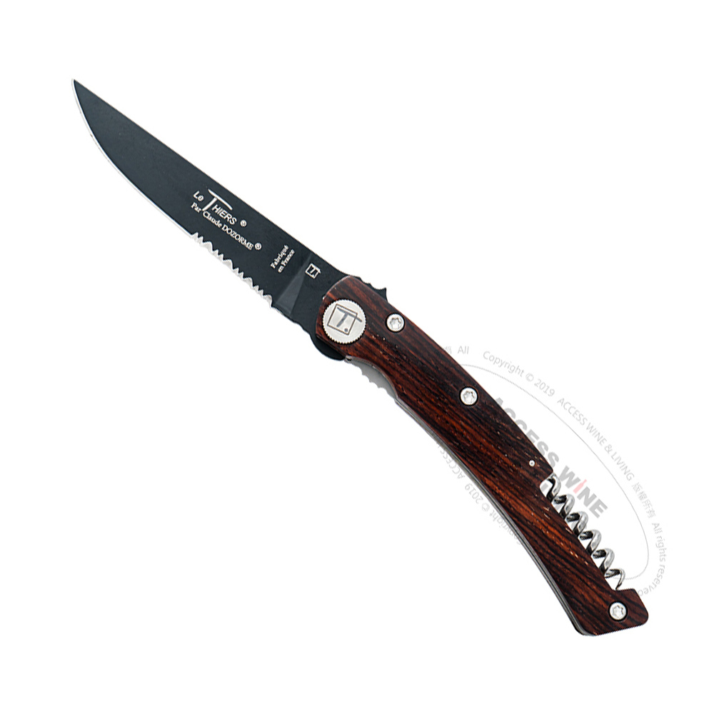 DOZORME | Thiers 折刀開瓶器 | 玫瑰檀木黑刀