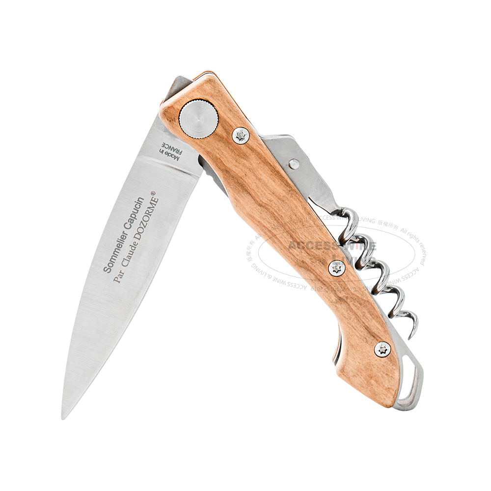 DOZORME | 傑哈·德巴狄厄折刀開瓶器 | 橄欖木