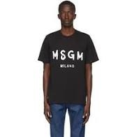 MSGM黑色棉T