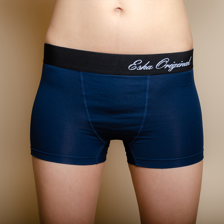 莫代爾Noble+ 高彈性平口內褲>靛藍【UN04】