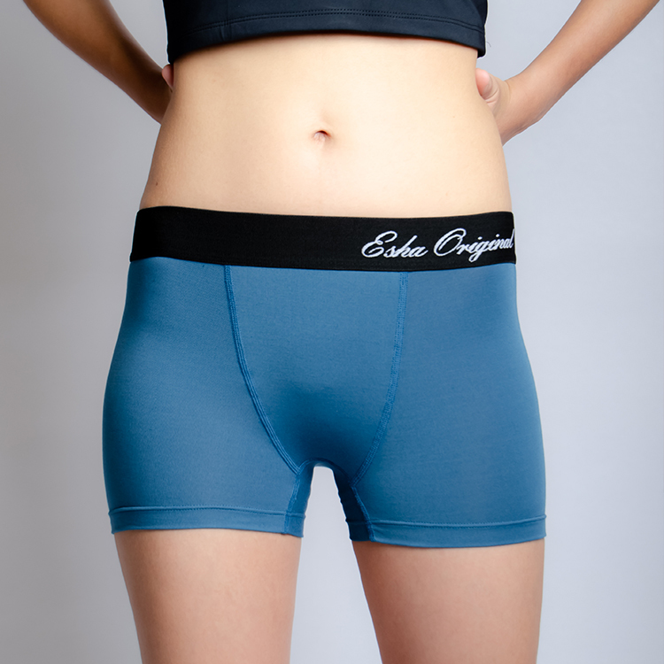 莫代爾Noble+ 高彈性平口內褲>群青【UN03】