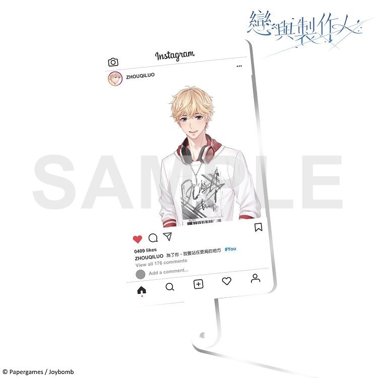 戀與製作人-壓克力自拍棒-周棋洛