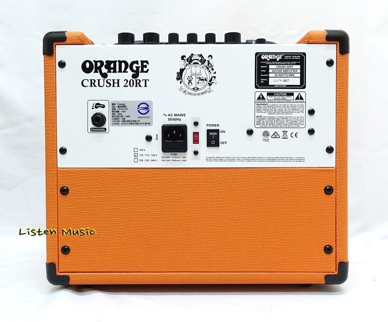 ORANGE Crush 20RT 吉他音箱 電吉他音箱 內建 Reverb