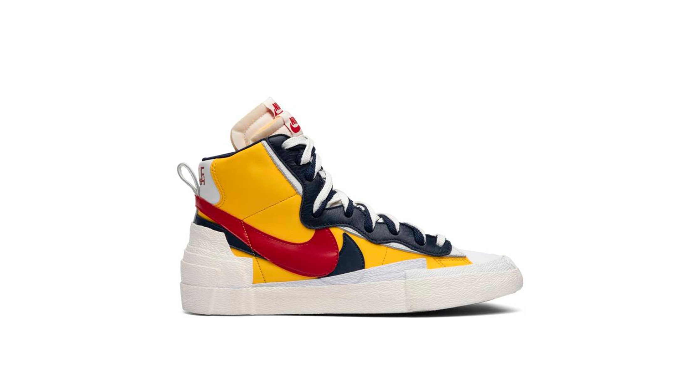 sacai blazer mid maize navy
