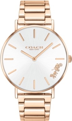 萬年鐘錶 - COACH   玫瑰金簡約女錶  14503576  錶徑36MM