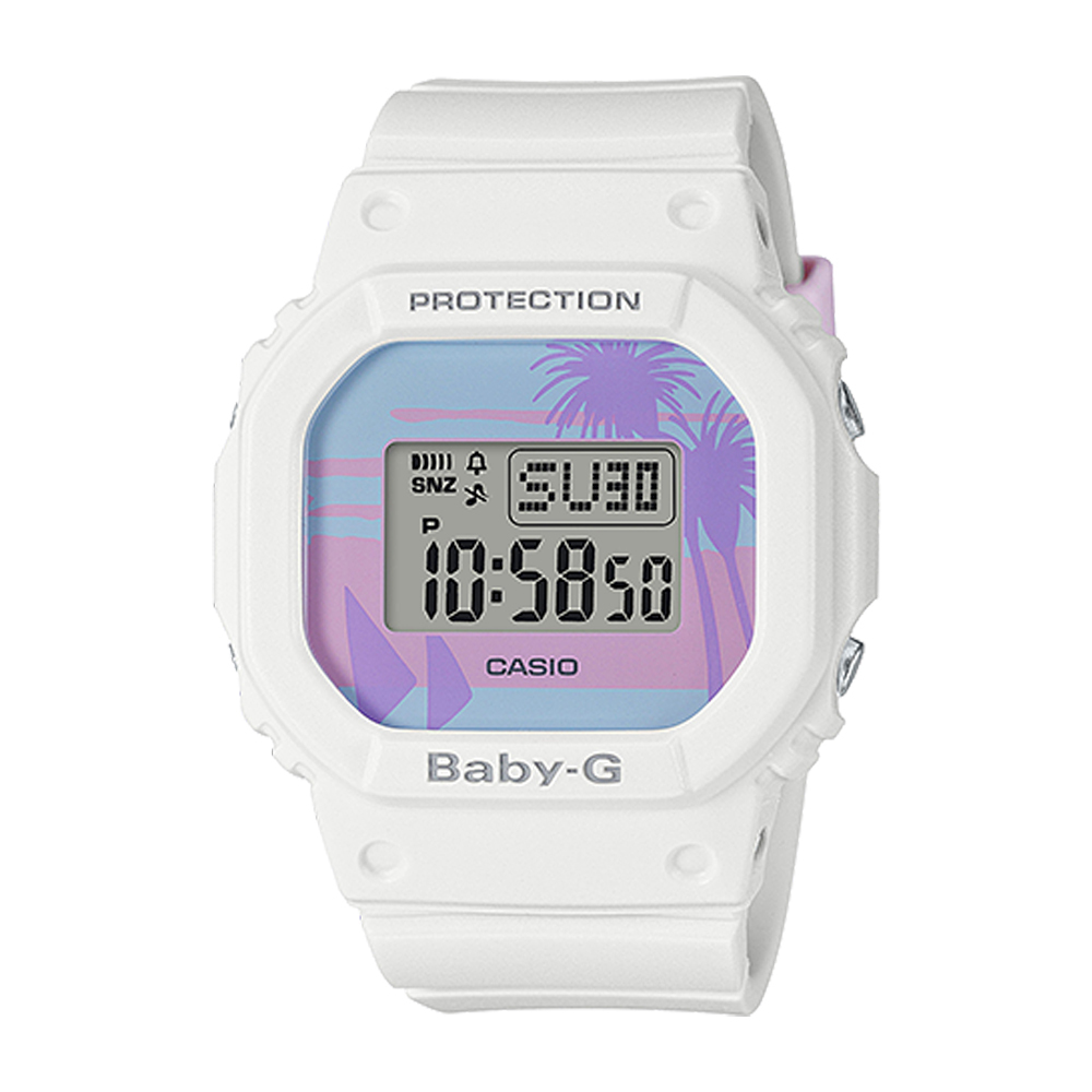 CASIO BGD-560BC-7 BABY-G 海灘風情電子錶橡膠錶帶霧面白防水200米│國隆