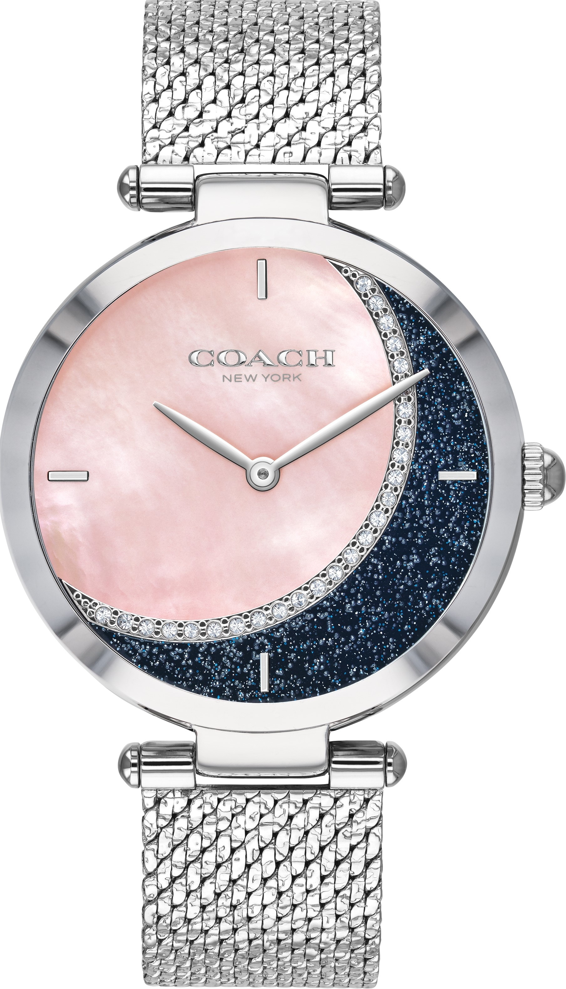 萬年鐘錶 - COACH  貝殼面星月米蘭帶女錶  14503653  錶徑34MM