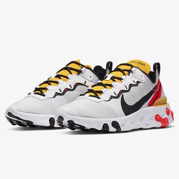nike react element 55 crimson gold