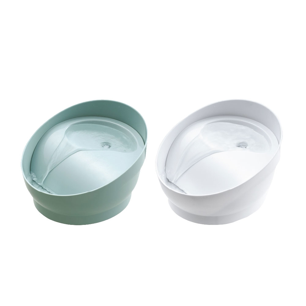 日本GEX-渴盼犬用飲水器950ml-薄荷綠/白色