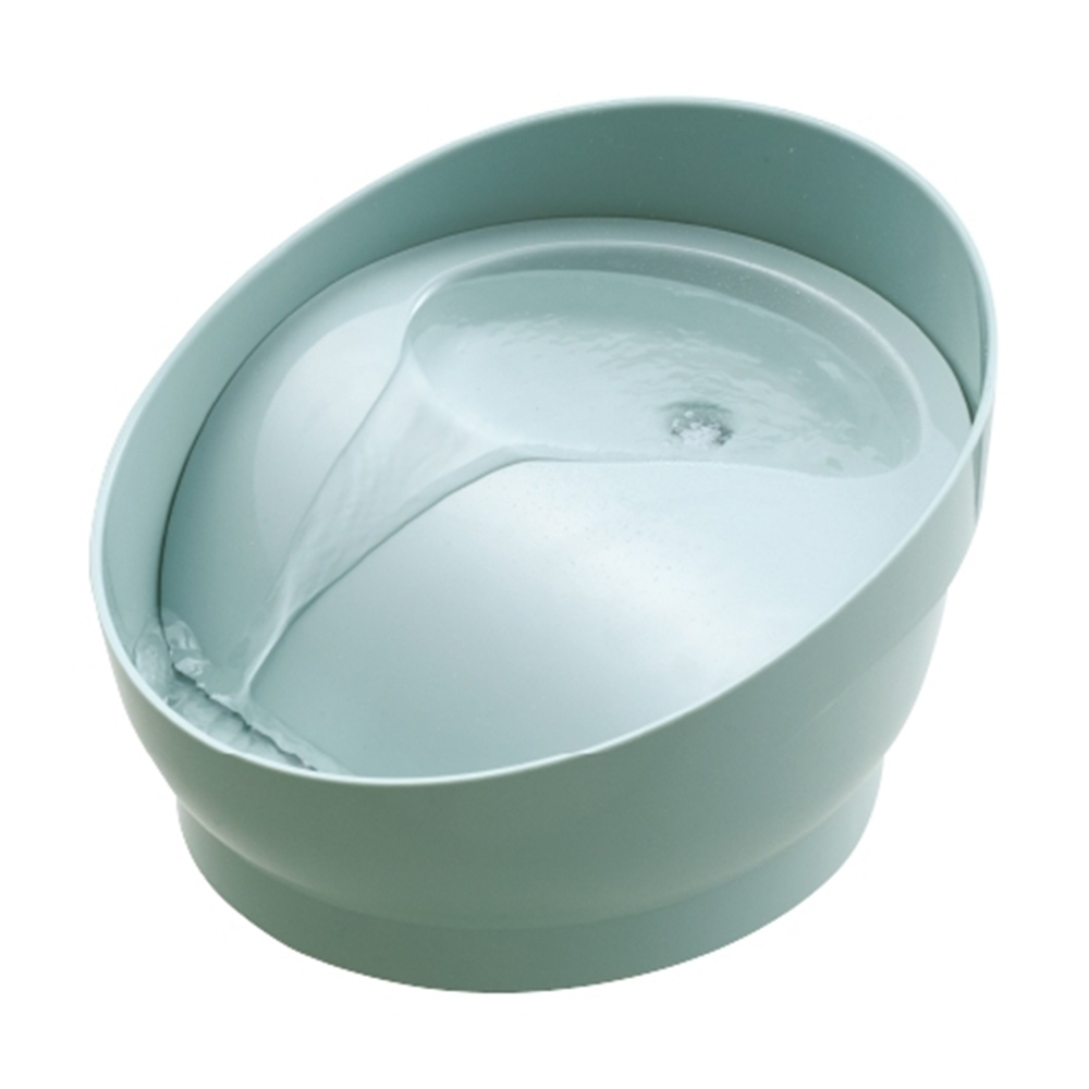 日本GEX-渴盼犬用飲水器950ml-薄荷綠/白色