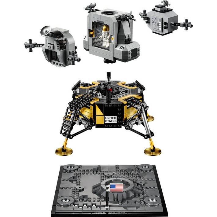 lego creator nasa apollo 11 lunar lander set 10266