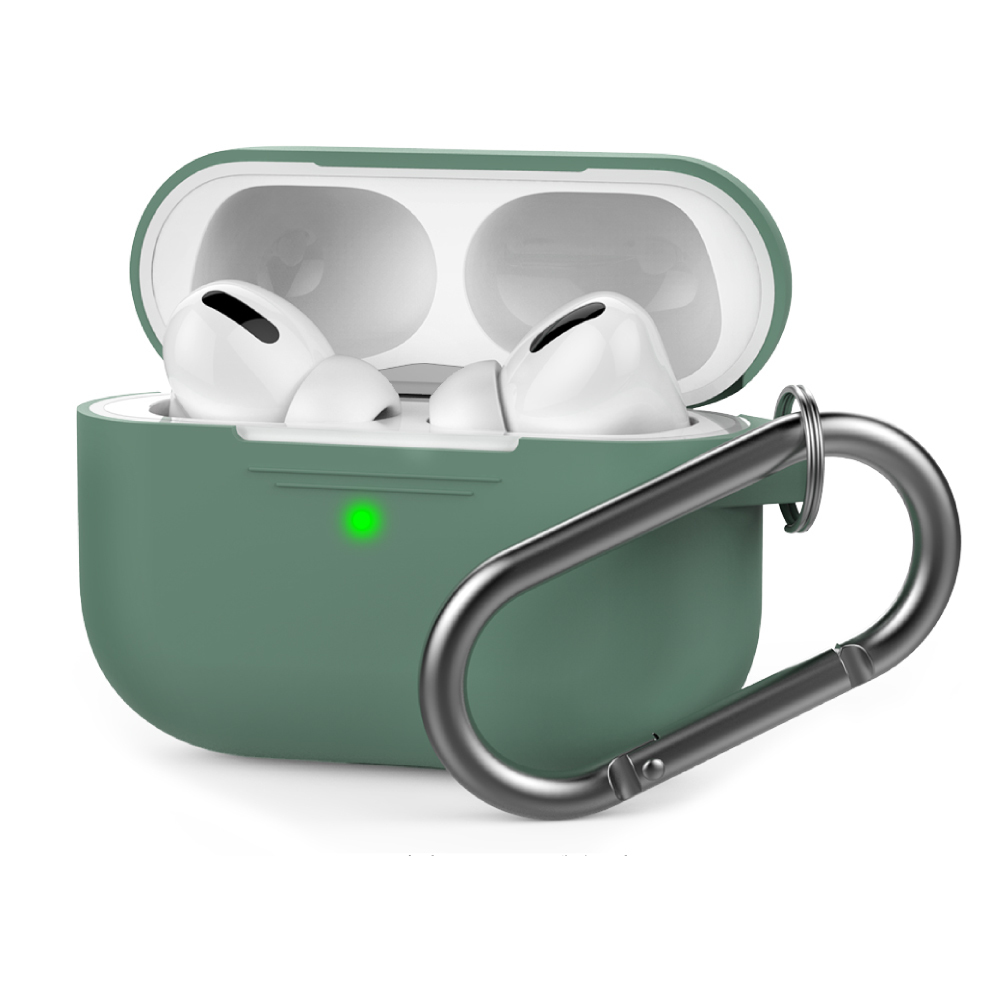 AirPods Pro 1代【輕薄系列】掛鉤款 矽膠保護套 (連體式)