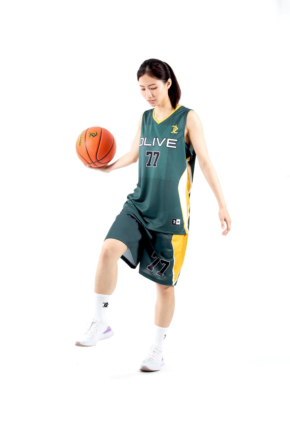 單面昇華V領籃球服 - 逆光