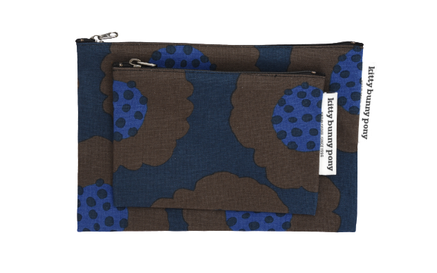 kbp Amapola Pouch（罌粟花圖案）小布包一套（中、小型各一個）