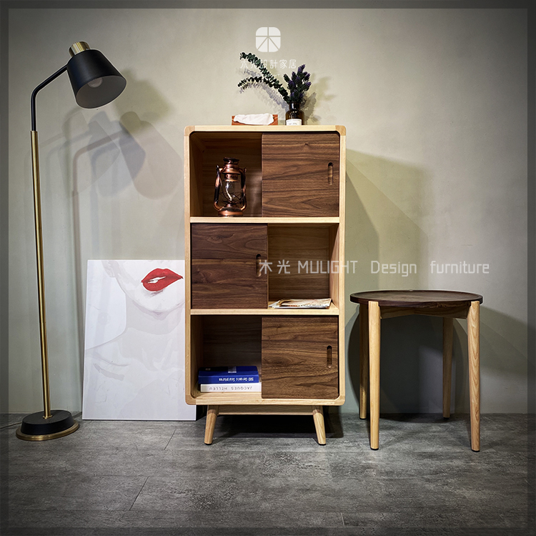 明日雙色全實木收納書櫃|可訂製