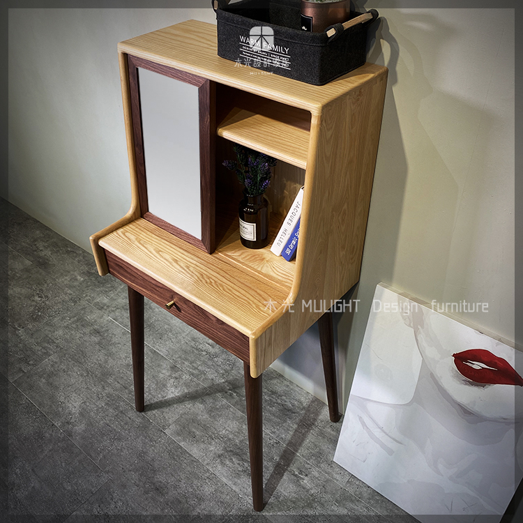 明日雙色全實木化妝桌|可訂製