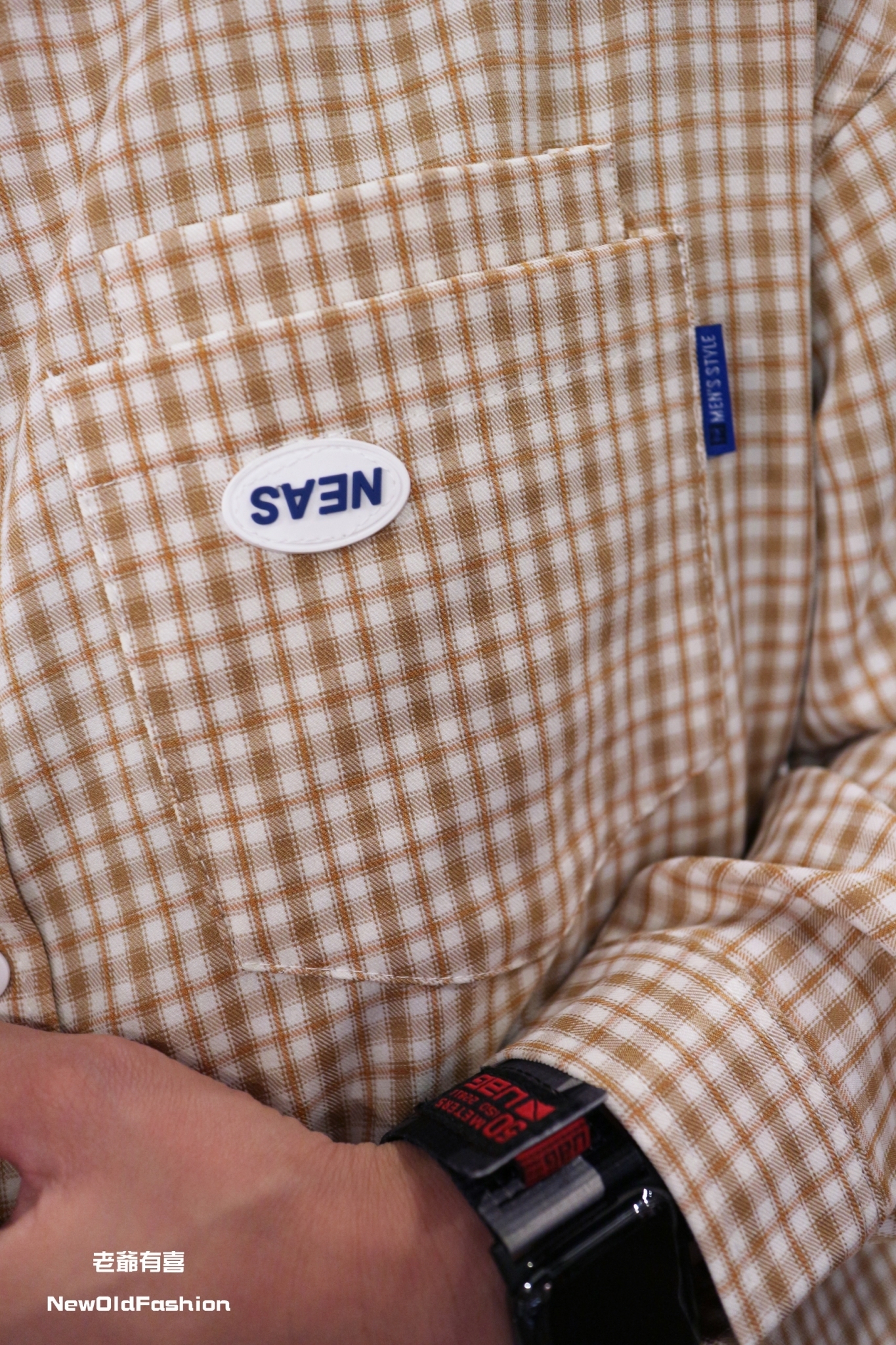 『新品上市』NEAS雙層口袋格紋襯衫(NOF2009C202)