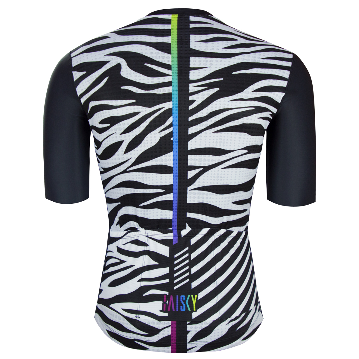 男款空力短車衣 馬兒斑斑 黑