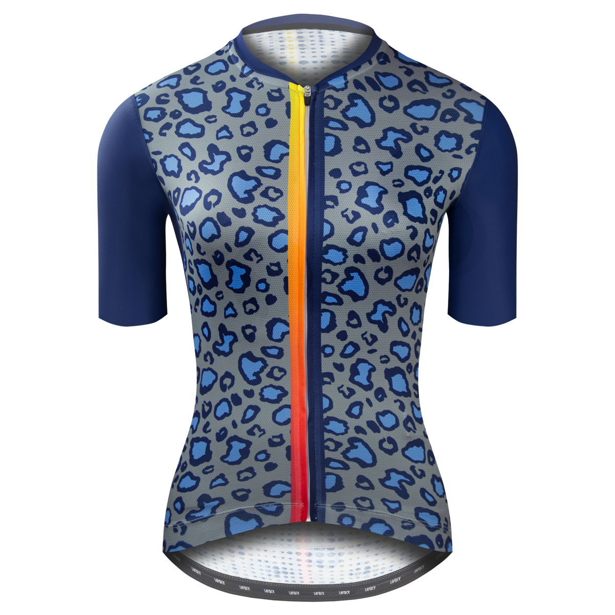 女款空力短車衣 迅雷捷豹 藍