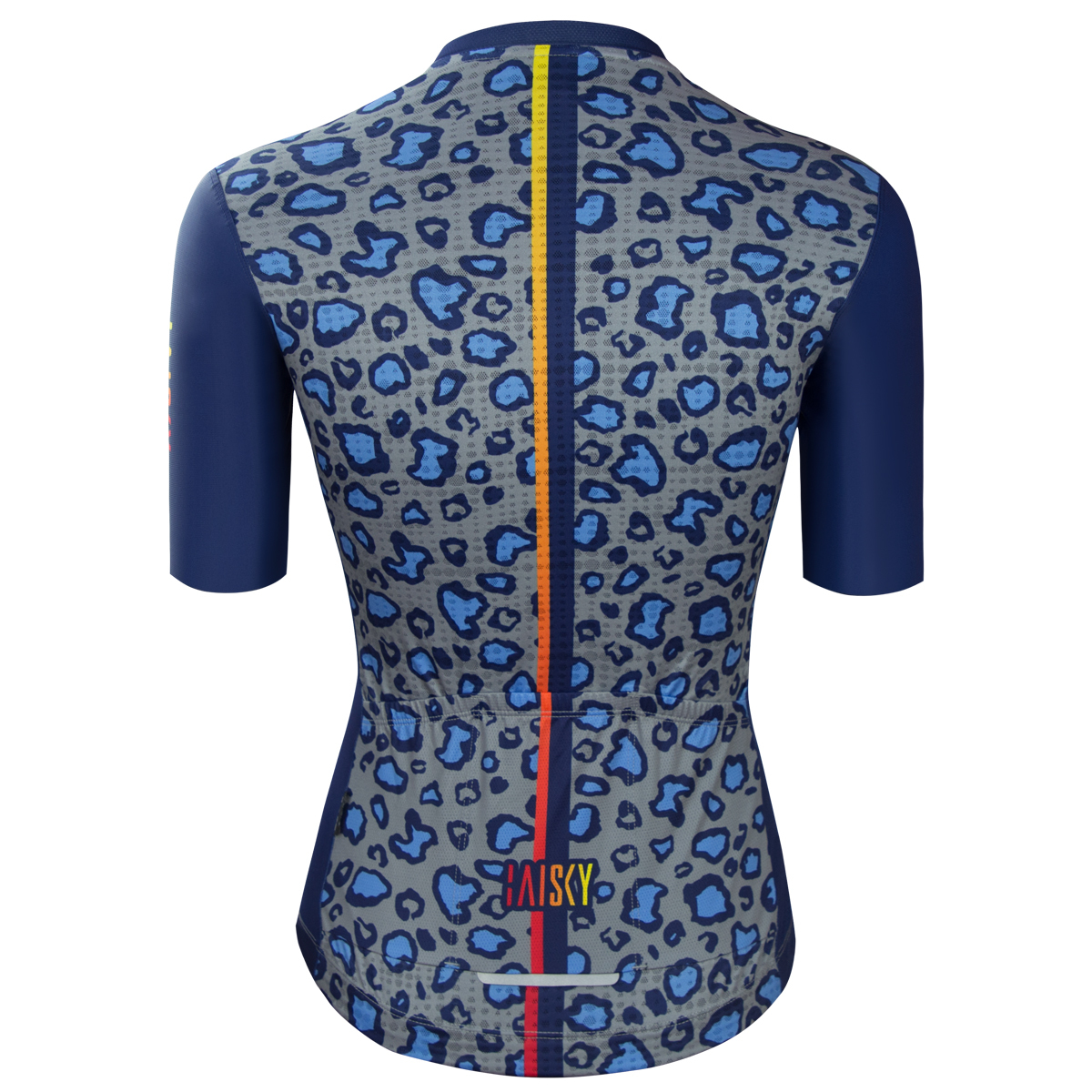 女款空力短車衣 迅雷捷豹 藍