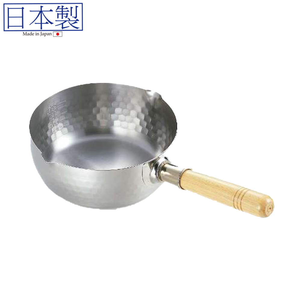 日本ステンレス木製手柄雪平鍋 18CM (日本製)