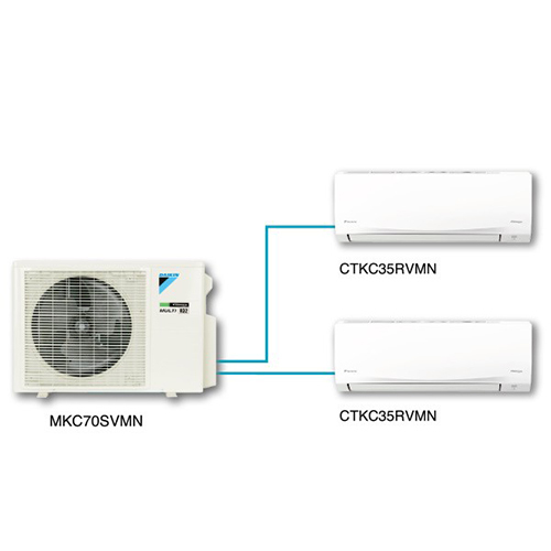 Daikin 大金 MKC70SVMN 1.5匹+1.5匹 變頻淨冷多聯分體式冷氣機