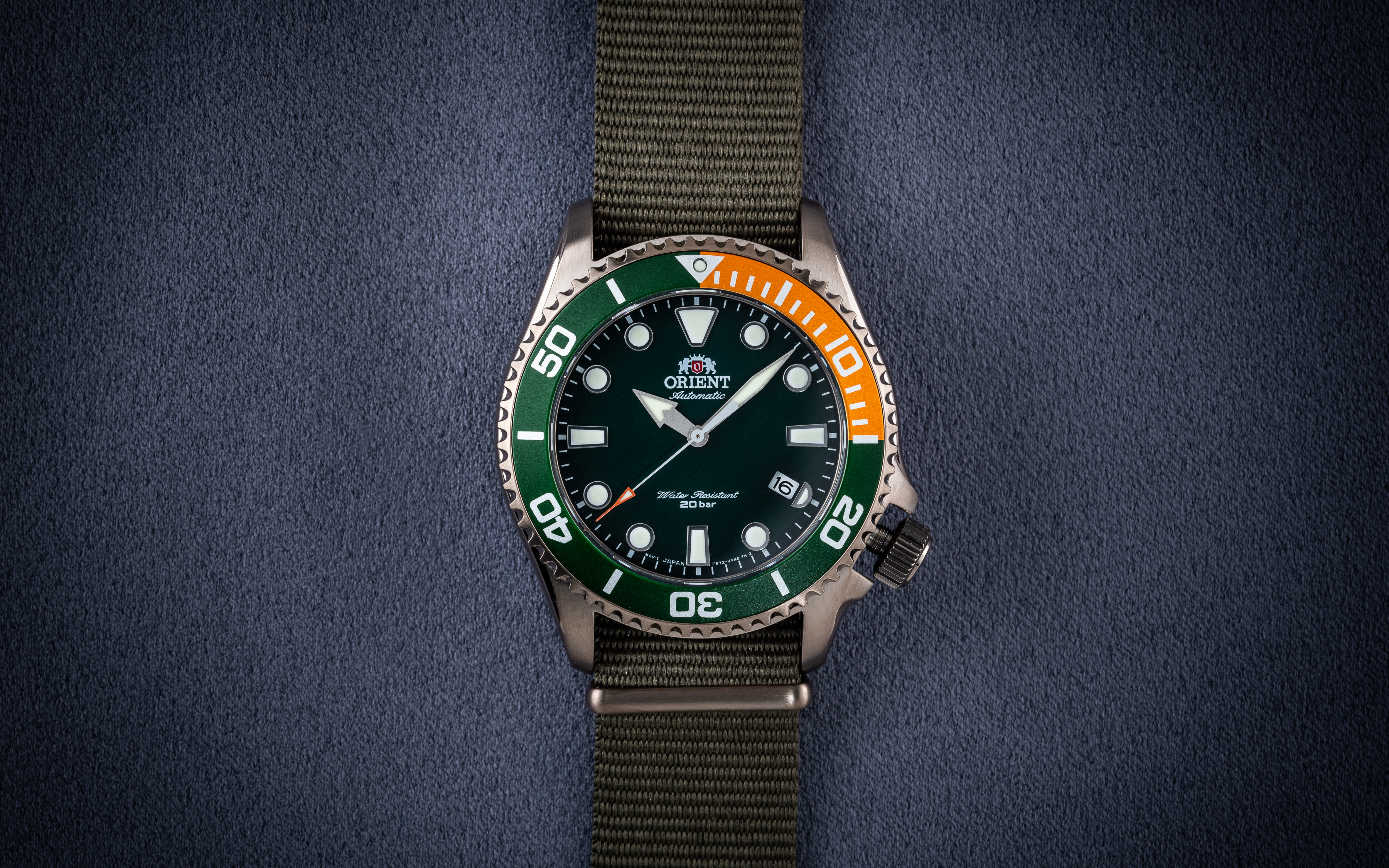 Diver - 200M Bronze PVD Case Green Dial