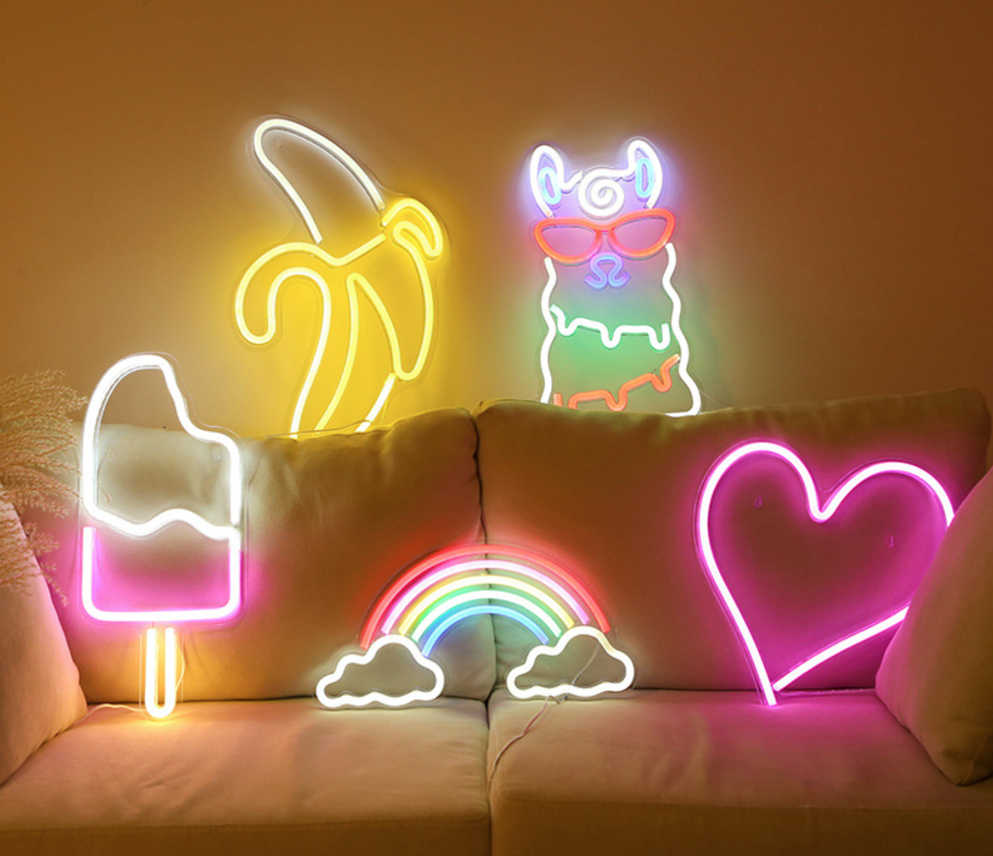 USB LED Light 多款熱門壁掛壓克力造型霓虹燈