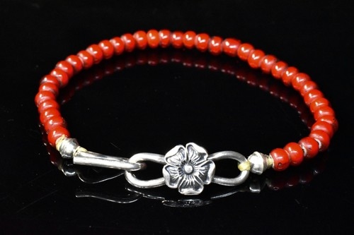 赤玻璃珠手鍊