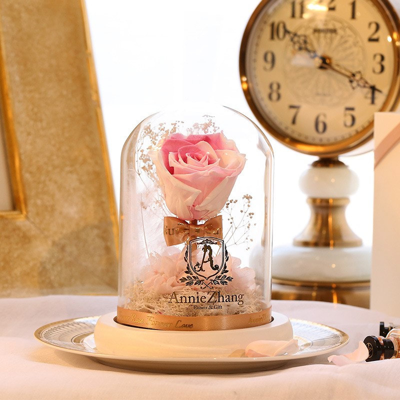 Annie Zhang 不凋謝玫瑰花玻璃罩禮盒
