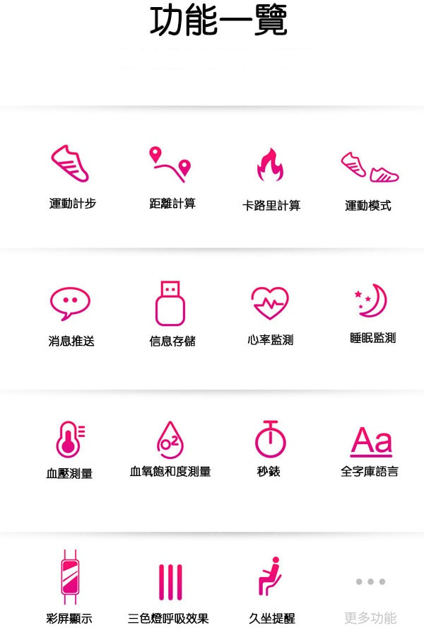 SKMEI 血氧血壓心率智能手錶