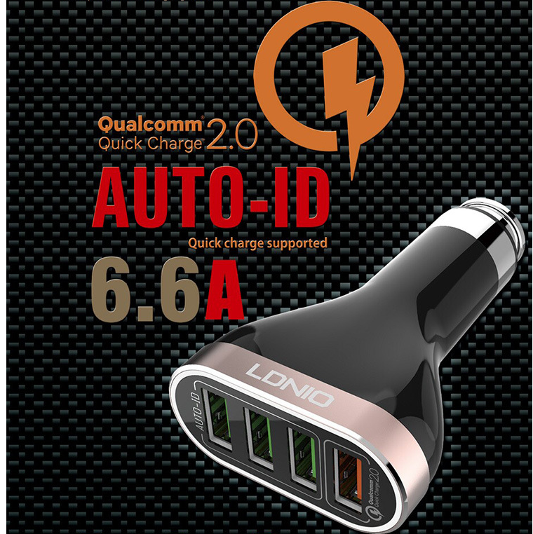 LDNIO 4USB 6.6A 快充車載充電器