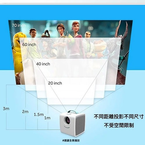 Q2掌上迷你高清WiFi投影機