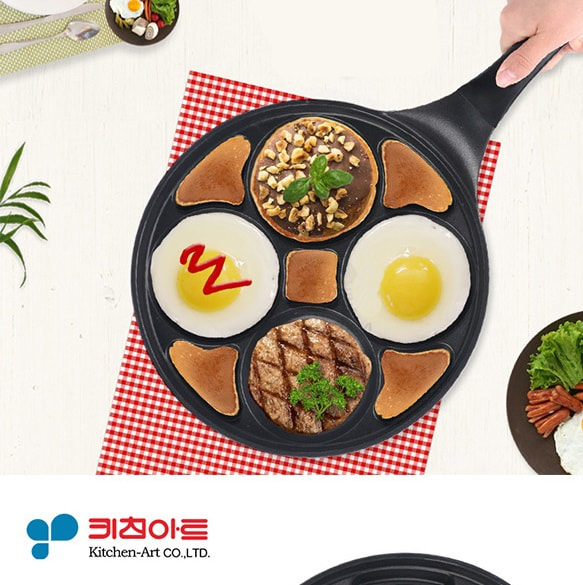 韓國 Kitchen-Art 九格少煙不粘早餐鍋
