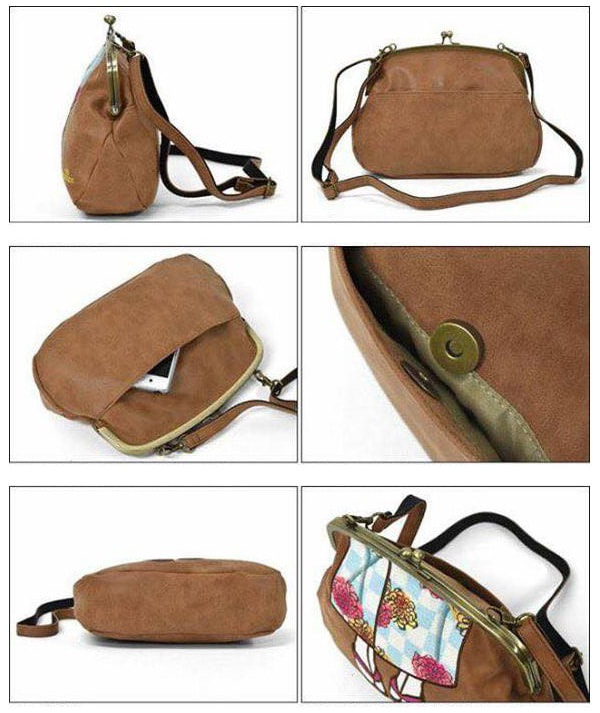 日本 Mis Zapatos 和服美腿珠扣袋