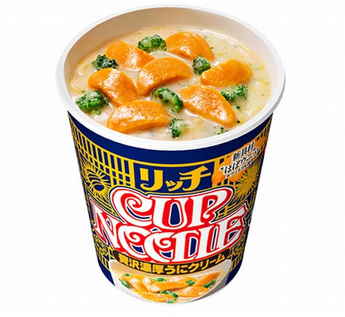 日本限定人氣口味！高級食材豪華系列：豪華濃厚海膽杯麵