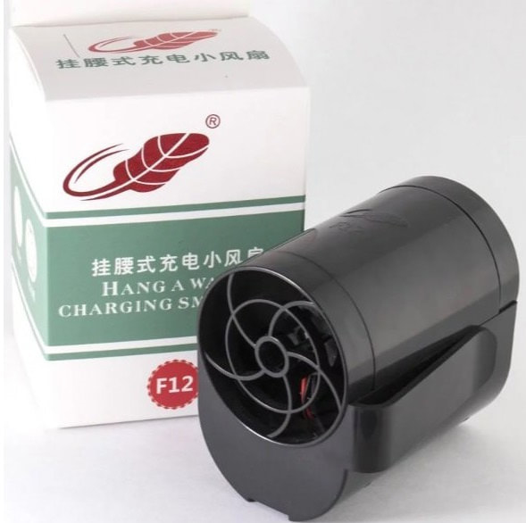 共田 F12 迷你旋風掛腰式芭蕉扇連 2200mAh 18650 電池