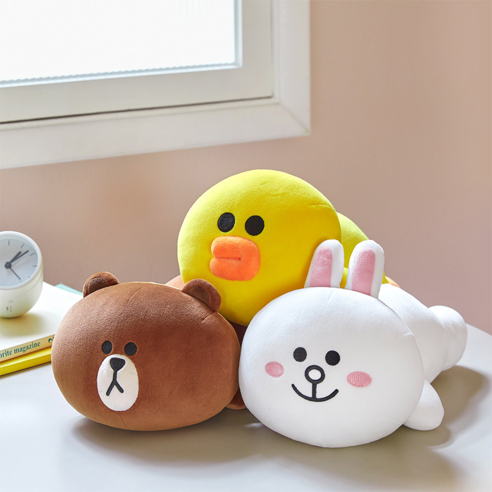 Line Friends 大頭趴前軟抱枕