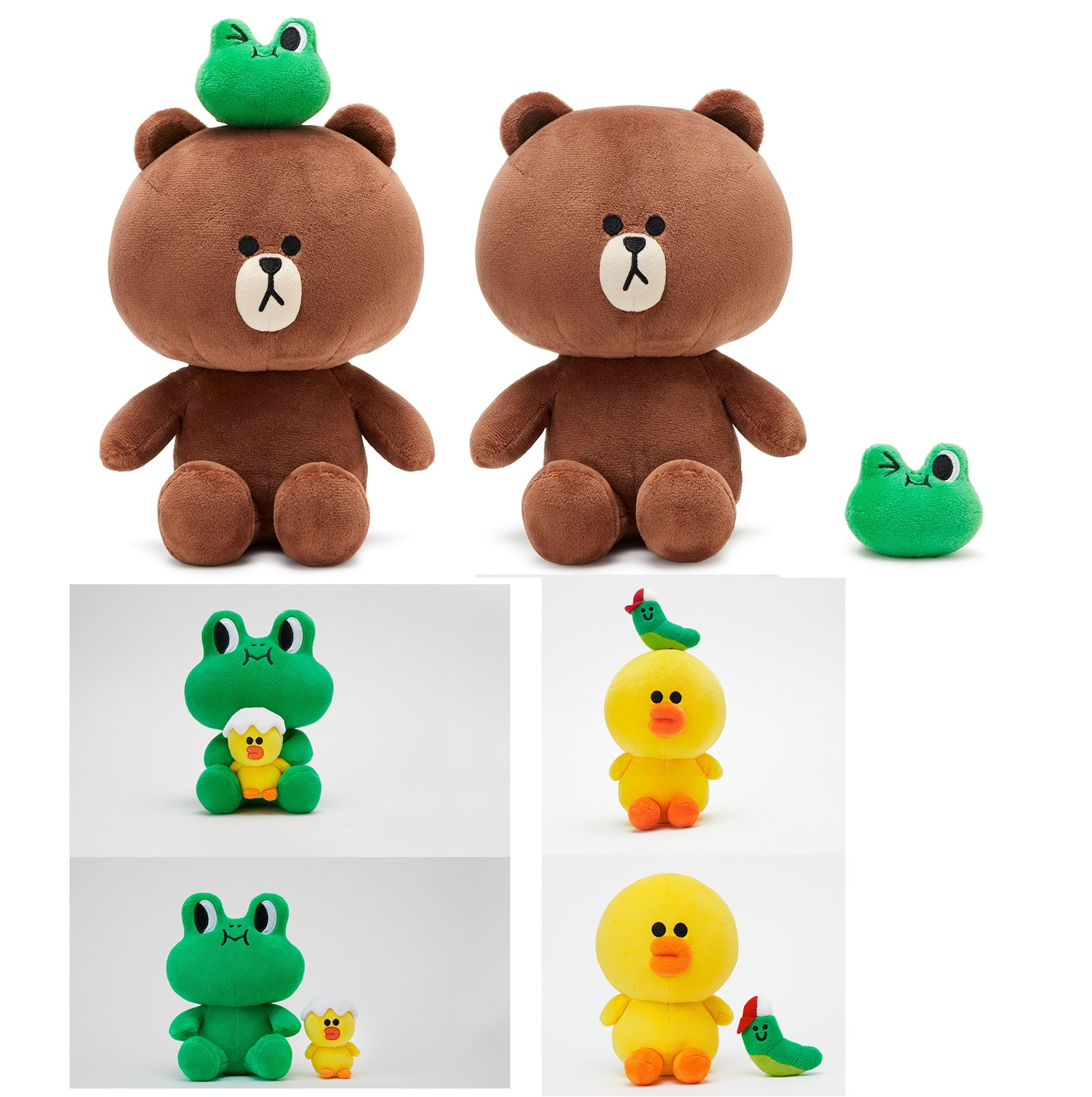 Line Friends 可拆式磁性坐姿公仔