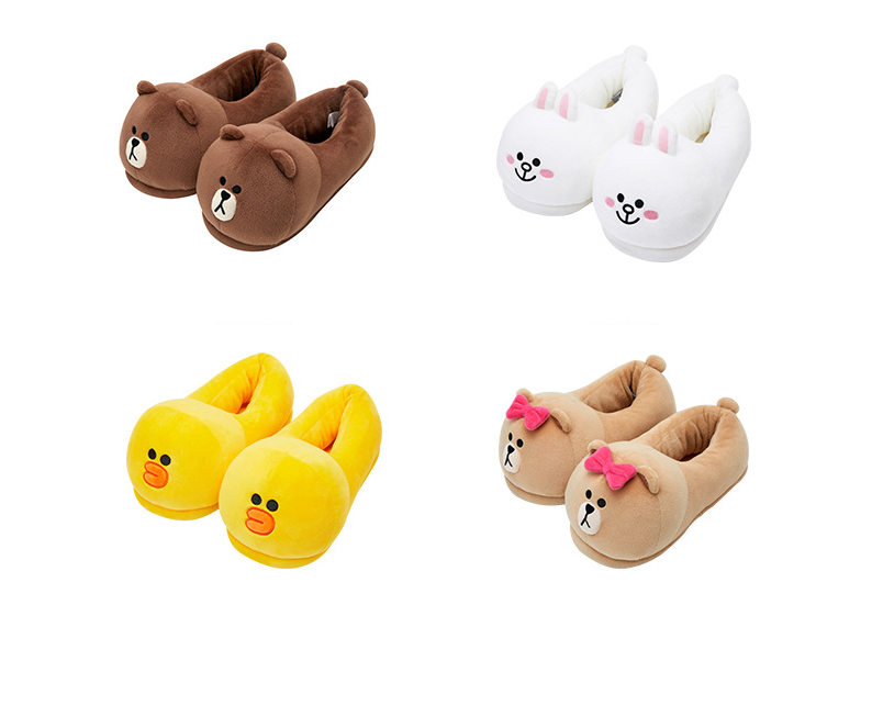 Line Friends 包腳軟拖鞋