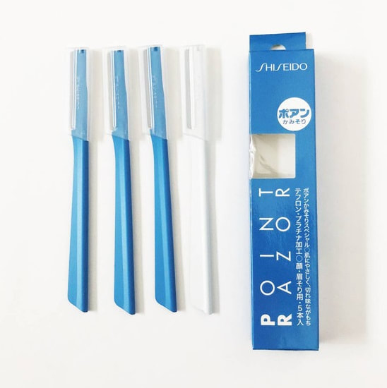 日本製 SHISEIDO 面部修容修眉剃刀 5 件裝