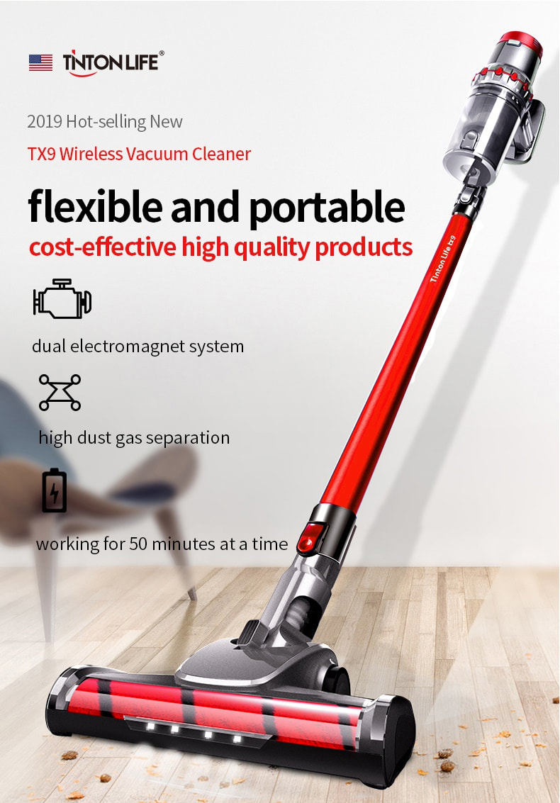 美國品牌 TINTON LIFE TX9 11000Pa 強力無線吸塵機